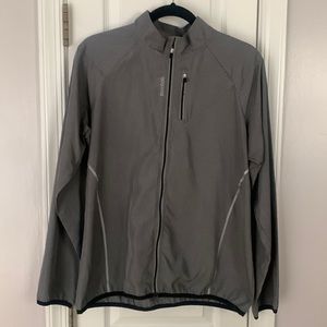 Thin Reebok Jacket 100% Polyester can  fit XL
